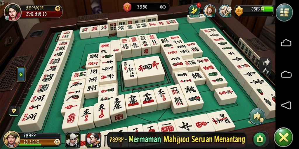 Screenshot gameplay Mahjong yang seru dalam 789RP.