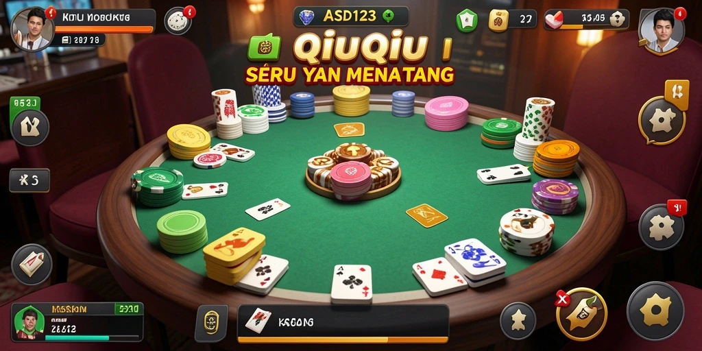 Gameplay seru dalam QiuQiu dengan berbagai pilihan strategi.