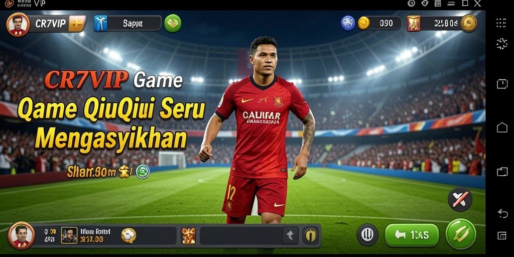 Screenshot utama CR7VIP menampilkan gameplay QiuQiu yang menarik.