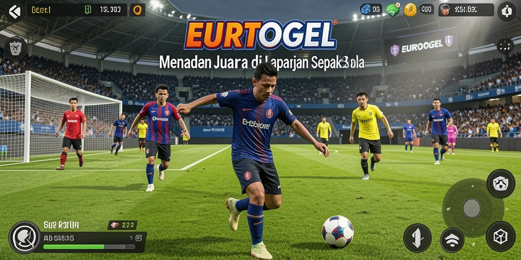 Gameplay menarik dari EUROTOGEL menampilkan aksi sepak bola yang seru.