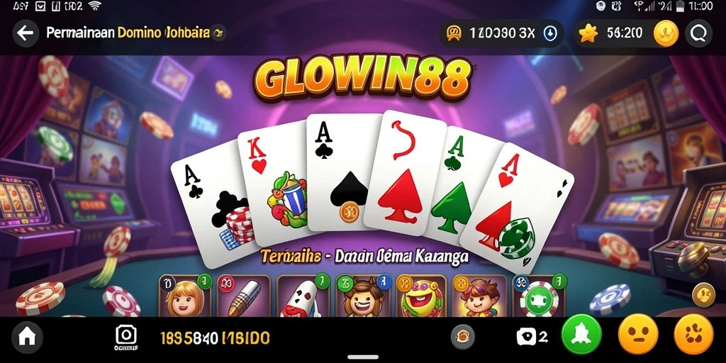 Tampilan gameplay seru dan menarik dari GLOWIN88.