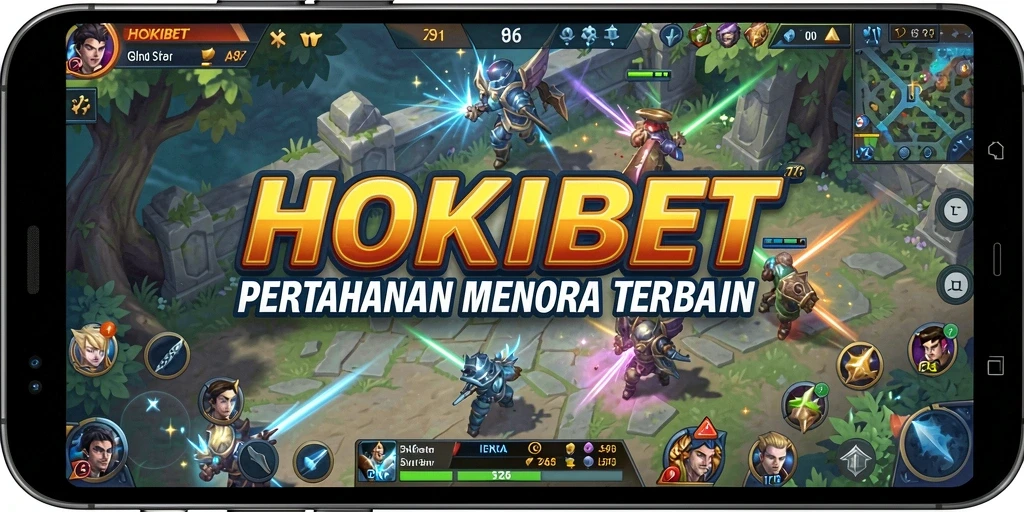 Menampilkan gameplay menara pertahanan yang mendebarkan di HOKIBET.