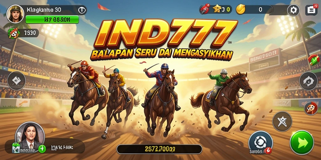 Screenshot IND777 menampilkan momen balapan yang mendebarkan di lintasan.