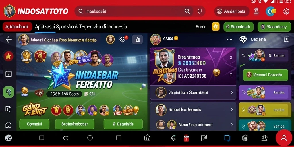 Tampilan gameplay Sportsbook yang menarik di INDOSATTOTO.