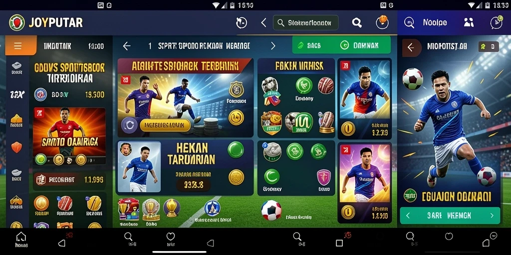 Screenshot gameplay aplikasi Sportsbook JOYPUTAR yang menarik.