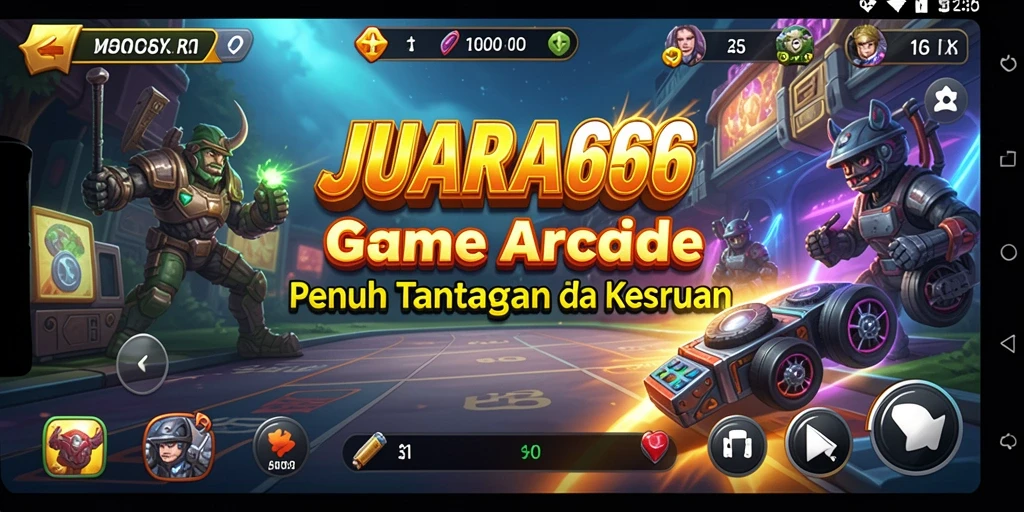 Screenshot JUARA666 menampilkan aksi gameplay arcade yang seru.