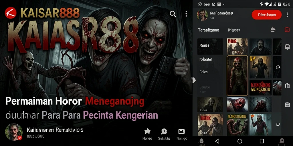 Screenshot menampilkan gameplay menegangkan dalam suasana angker.