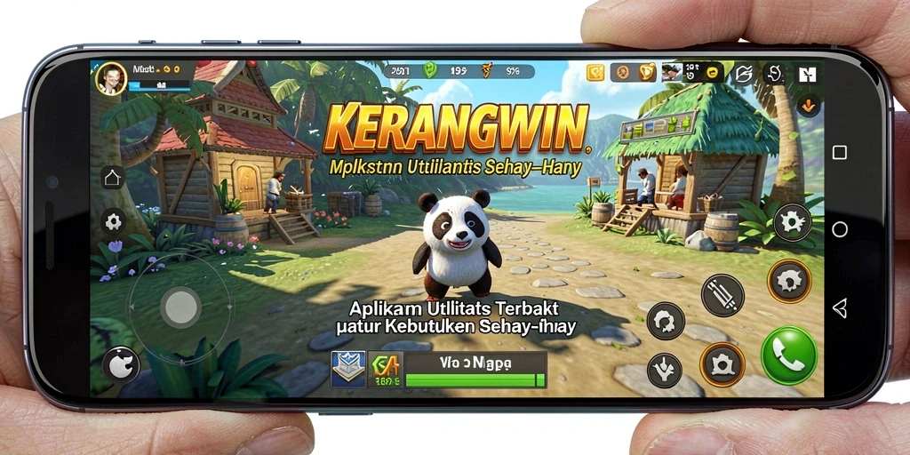 Screenshot tampilan antarmuka utama aplikasi KERANGWIN yang intuitif.