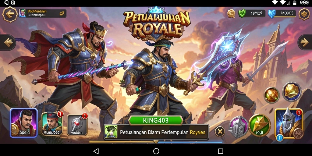 Tampilan gameplay <strong>KING403</strong> yang menegangkan dalam pertempuran Battle Royale.