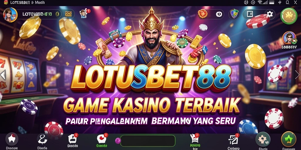 Tampilan menarik dari gameplay LOTUSBET88 dengan berbagai pilihan permainan Kasino.