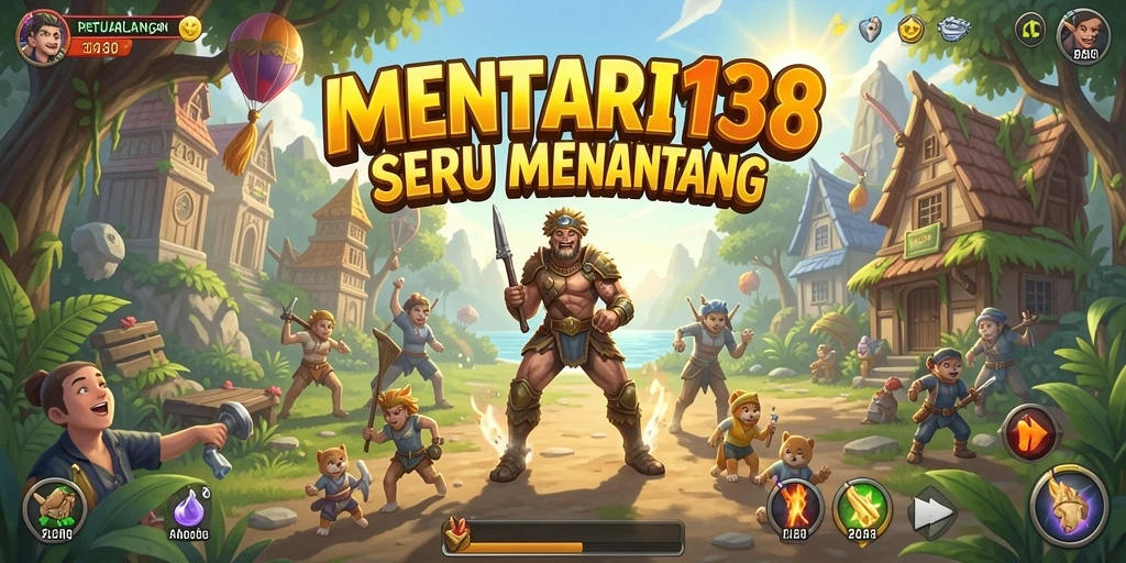 Screenshot MENTARI138 menunjukkan momen aksi mendebarkan dalam petualangan.
