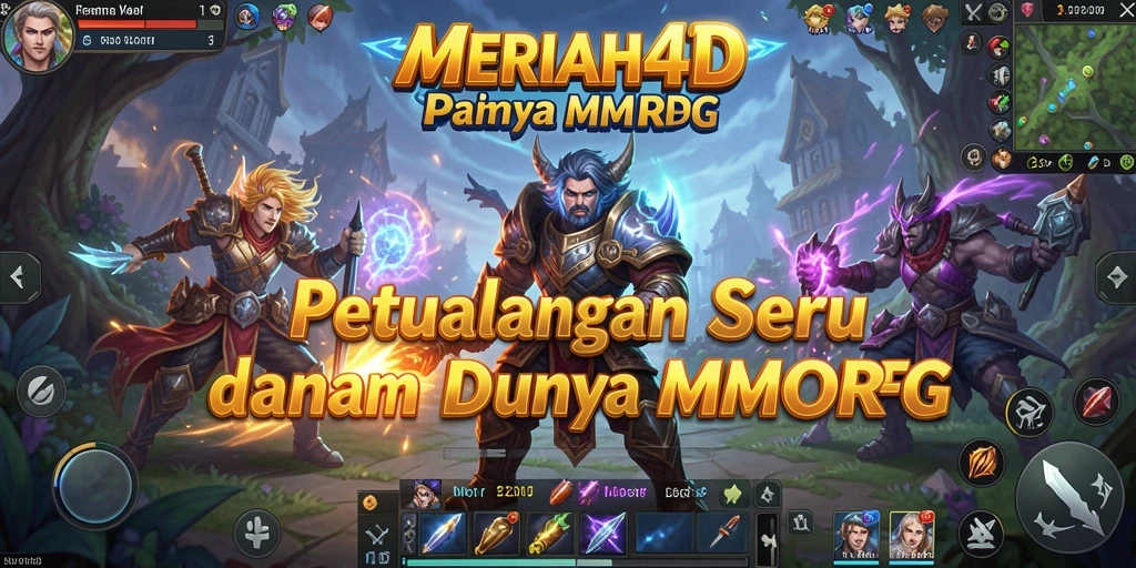 Tampilan gameplay epik dari MERIAH4D dalam dunia MMORPG.