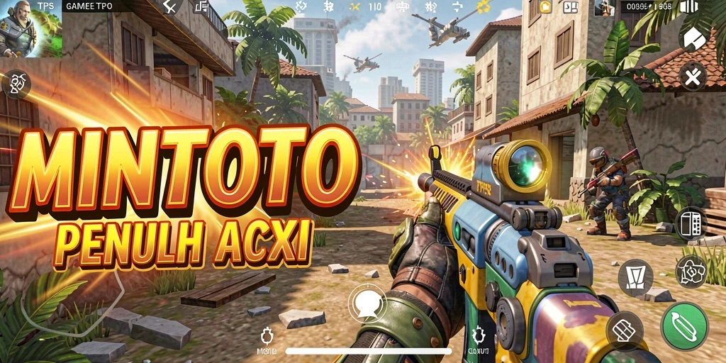 Tampilan gameplay menegangkan dari MINTOTO dengan aksi TPS yang mendebarkan.