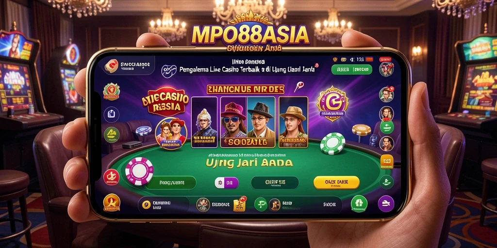 Screenshot MPO88ASIA menampilkan dealer profesional dalam permainan langsung.