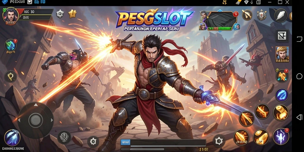 Tangkapan layar pertarungan seru di PESGSLOT dengan efek visual yang menakjubkan.