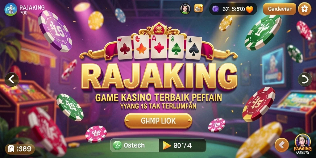 Tangkapan layar gameplay yang mendebarkan dari RAJAKING.