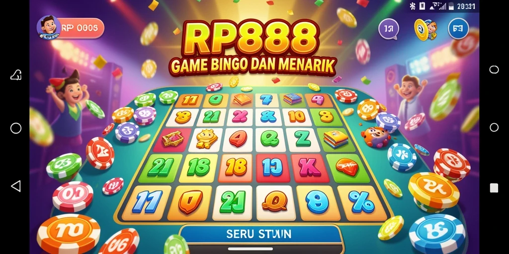 Tampilan menarik gameplay Bingo di RP888 yang mengasyikkan.