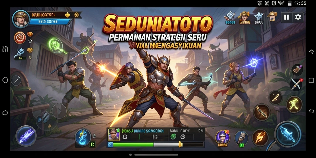 Tampilan gameplay SEDUNIATOTO yang menampilkan strategi dan aksi seru.