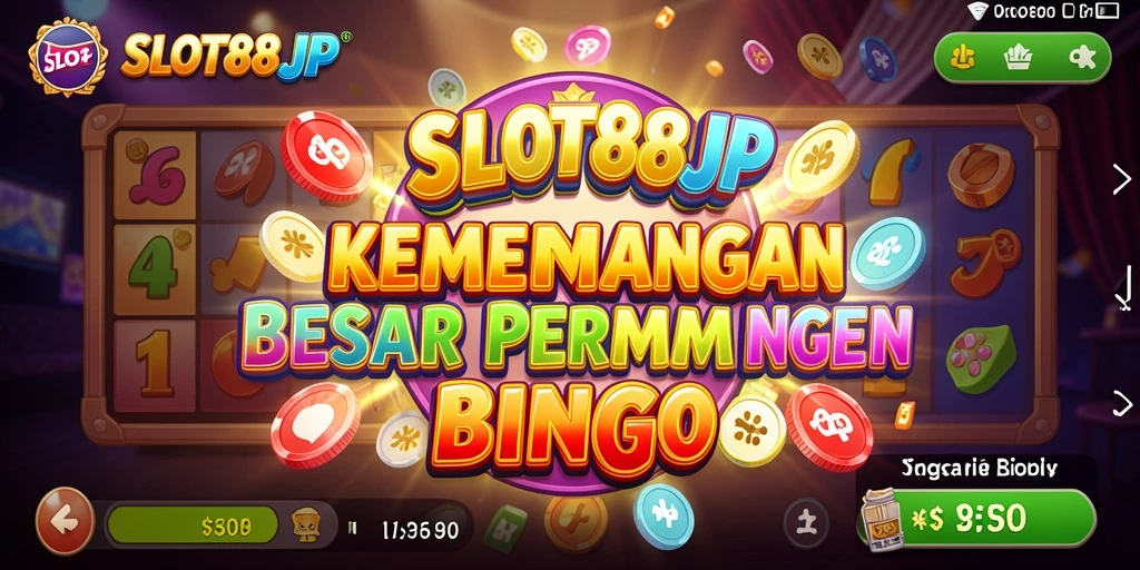 Tampilan gameplay seru dan menarik di SLOT88JP Bingo.