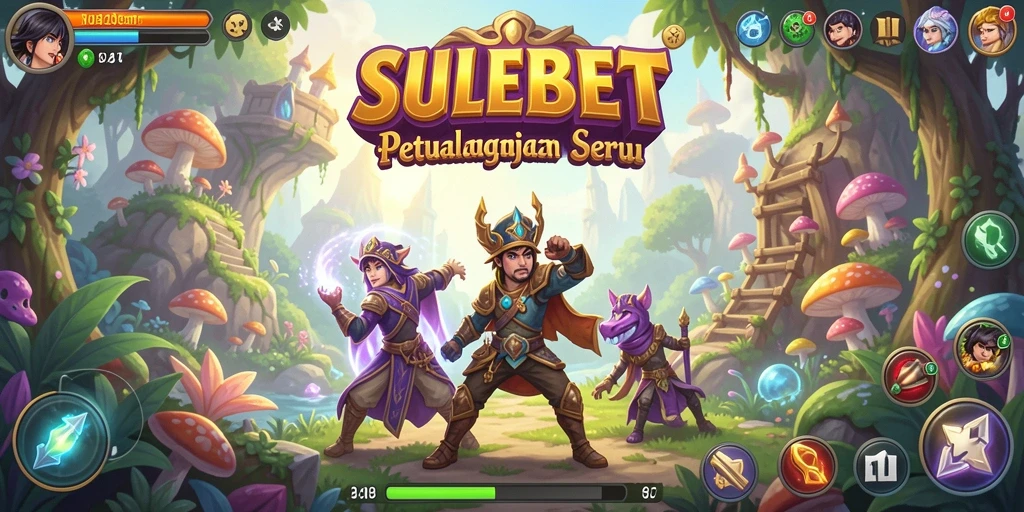 Tangkapan layar gameplay SULEBET menunjukkan aksi seru di dunia petualangan.