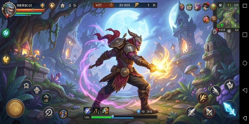 Tampilan utama gameplay ARPG V07 dengan aksi seru dan grafis memukau.
